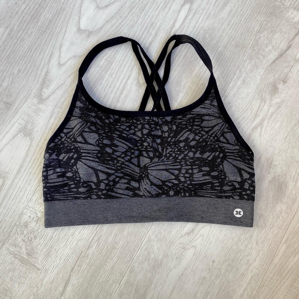 RBX Black and Grey Sports Bra Size Small